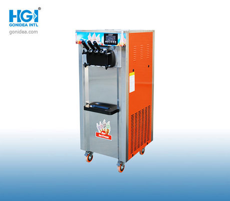 Maniglia commerciale delle macchine del gelato tre di HGI 50Hz 2.8KW per yogurt congelato